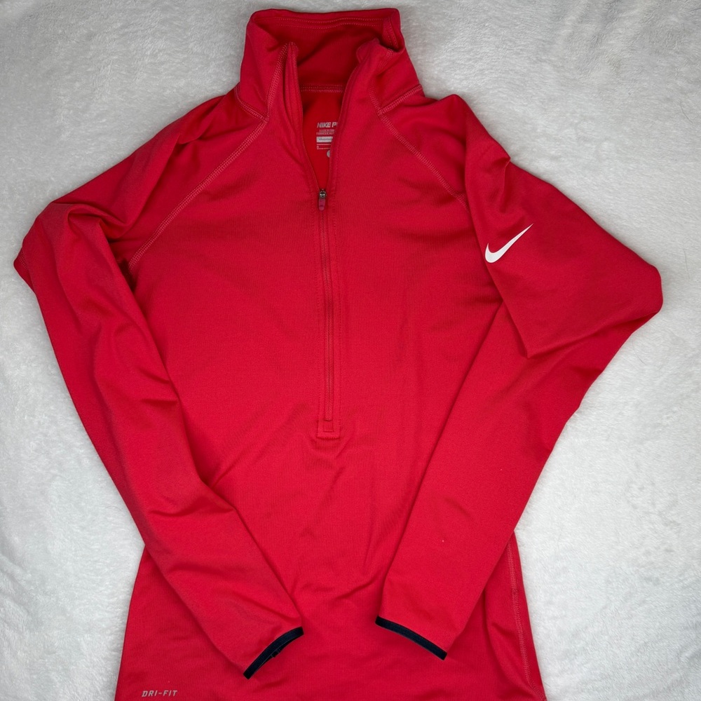 Nike Pro Pink Half Zip